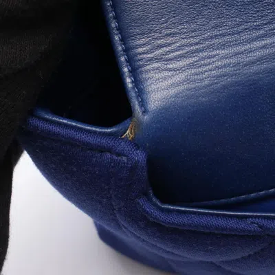 Pre-owned Chanel Blue Cotton Jersey Shoulder Bag ()