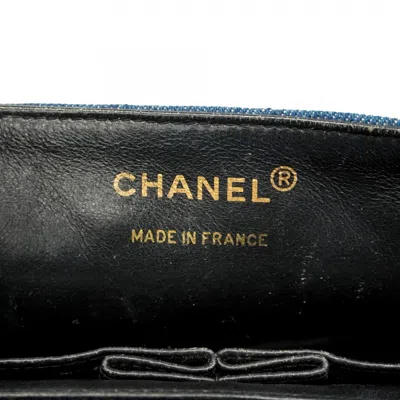 Pre-owned Chanel Blue Denim Shoulder Bag ()