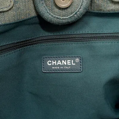 Pre-owned Chanel Blue Denim Tote Bag ()