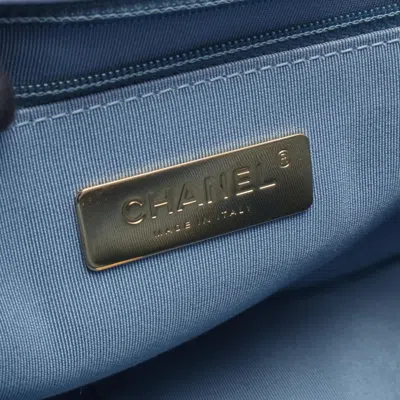 Pre-owned Chanel Blue Jersey Shoulder Bag ()