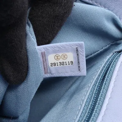 Pre-owned Chanel Blue Jersey Shoulder Bag ()