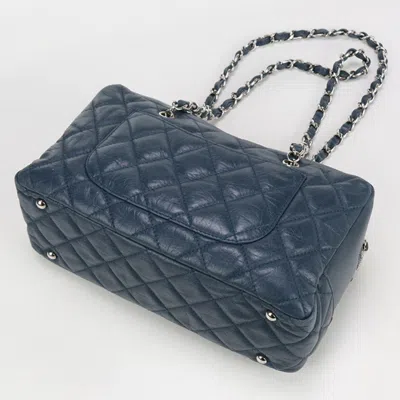 Pre-owned Chanel Blue Leather Shoulder Bag ()