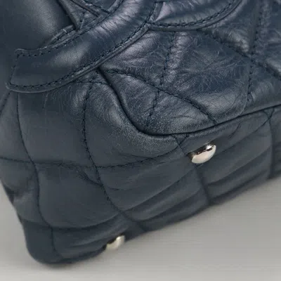 Pre-owned Chanel Blue Leather Shoulder Bag ()