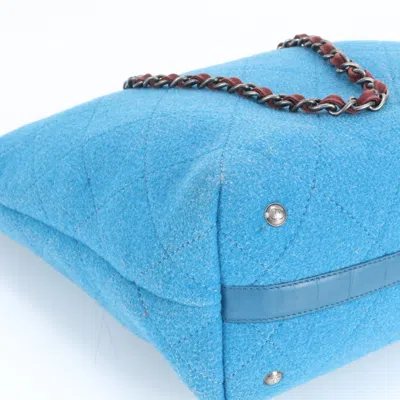 Pre-owned Chanel Blue Leather Tote Bag ()