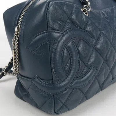 Pre-owned Chanel Blue Leather Shoulder Bag ()