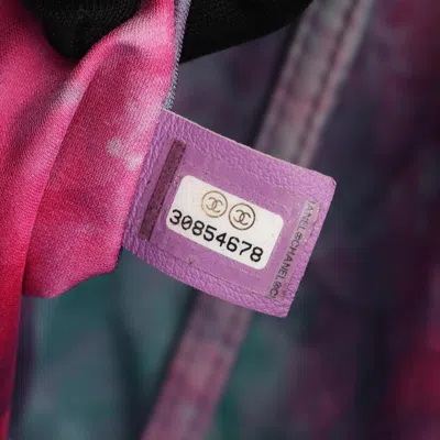 Pre-owned Chanel Blue Multi-color Fabric Shopping Bag Tote Bag ()