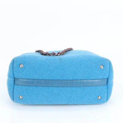 Pre-owned Chanel Blue Leather Tote Bag ()