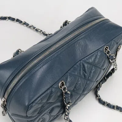 Pre-owned Chanel Blue Leather Shoulder Bag ()