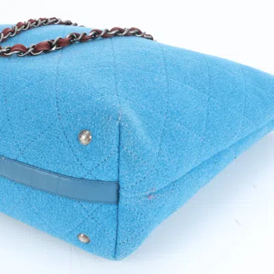 Pre-owned Chanel Blue Leather Tote Bag ()