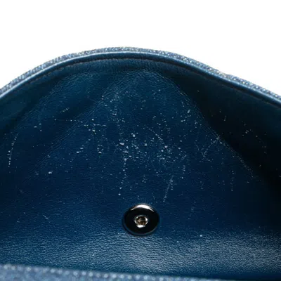 Pre-owned Chanel Blue Red Color Denim Handbag Shoulder Bag () In Multi