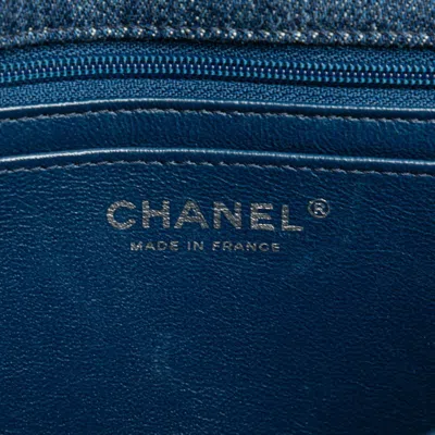 Pre-owned Chanel Blue Red Color Denim Handbag Shoulder Bag () In Multi