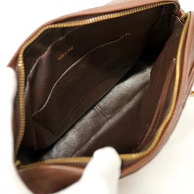 Pre-owned Chanel Brown Grained Calfskin Shoulder Bag ()