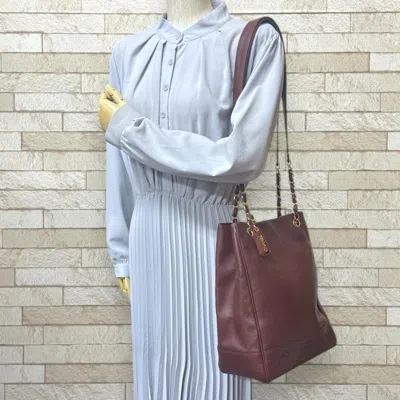 Pre-owned Chanel Brown Grained Calfskin Tote Bag ()
