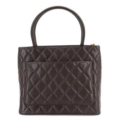 Pre-owned Chanel Brown Grained Calfskin Tote Bag ()