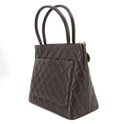 Pre-owned Chanel Brown Grained Calfskin Tote Bag ()