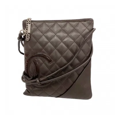 Pre-owned Chanel Brown Leather Shoulder Bag ()