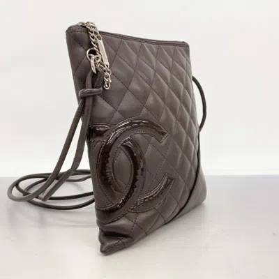 Pre-owned Chanel Brown Leather Shoulder Bag ()