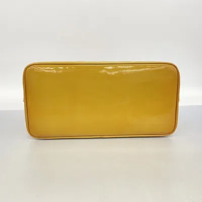 Pre-owned Chanel Brown Patent Leather Tote Bag ()