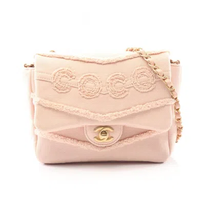 Pre-owned Chanel Denim Pink Denim Shoulder Bag ()