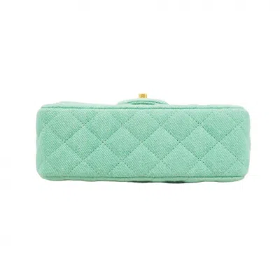 Pre-owned Chanel Gold Denim Shoulder Bag ()