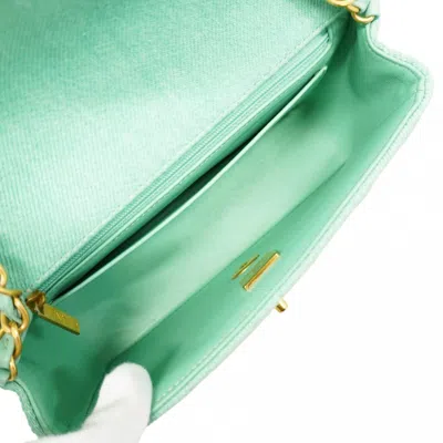 Pre-owned Chanel Gold Denim Shoulder Bag ()