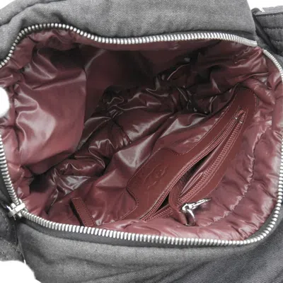 Pre-owned Chanel Gray Canvas Shoulder Bag ()