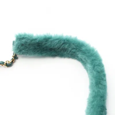 Pre-owned Chanel Green Leather Shoulder Bag Vanity Bag ()