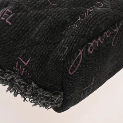 Pre-owned Chanel Matelasse Black Denim Shoulder Bag ()