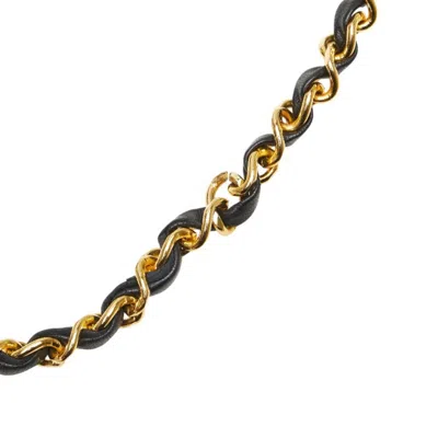 Pre-owned Chanel Matelasse Black White Pouch Shoulder Bag () In Multi