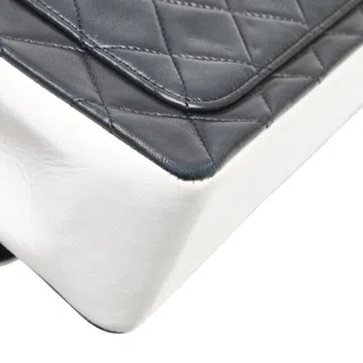 Pre-owned Chanel Matelasse Black White Pouch Shoulder Bag () In Multi