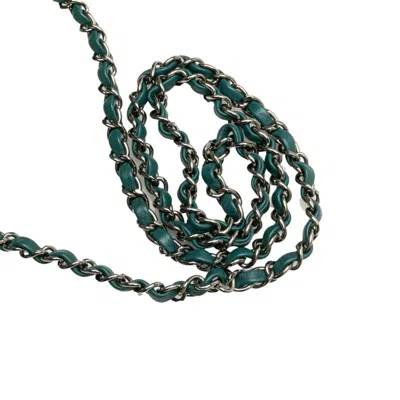 Pre-owned Chanel Matelasse Green Multi-color Leather Shoulder Bag ()