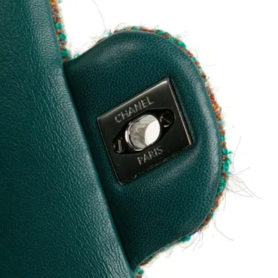 Pre-owned Chanel Matelasse Green Multi-color Leather Shoulder Bag ()
