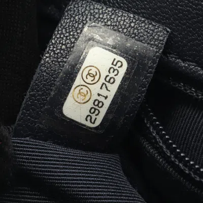 Pre-owned Chanel Matelasse Navy Leather Shoulder Bag () In Blue