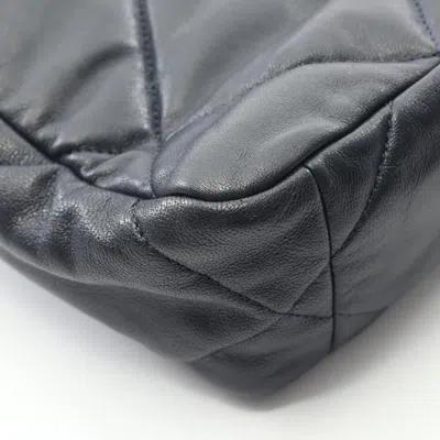 Pre-owned Chanel Matelasse Navy Leather Shoulder Bag () In Blue