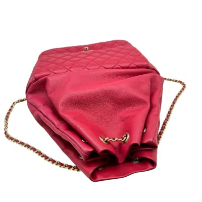 Pre-owned Chanel Pink Leather Backpack ()
