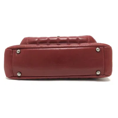 Pre-owned Chanel Red Color Leather Shoulder Bag Tote Bag ()