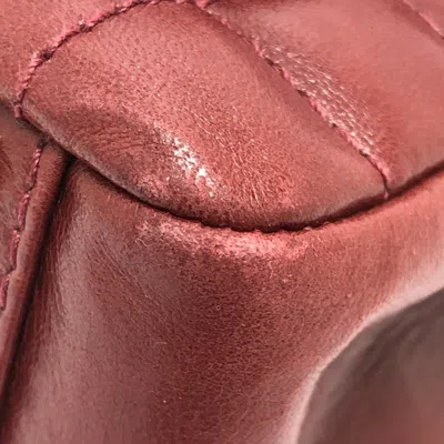 Pre-owned Chanel Red Color Leather Shoulder Bag Tote Bag ()