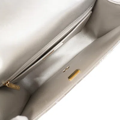 Pre-owned Chanel Silver Patent Leather Backpack ()