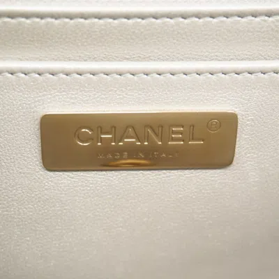 Pre-owned Chanel Silver Patent Leather Backpack ()