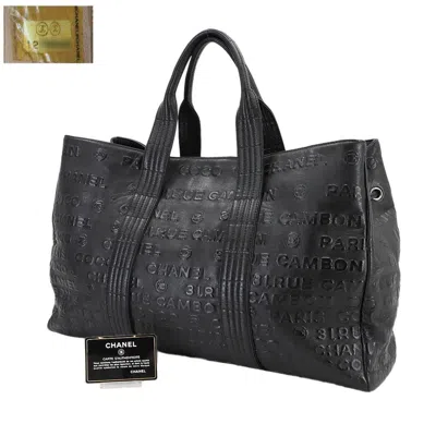 Pre-owned Chanel Unlimited Black Leather Tote Bag ()