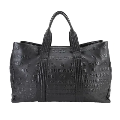 Pre-owned Chanel Unlimited Black Leather Tote Bag ()