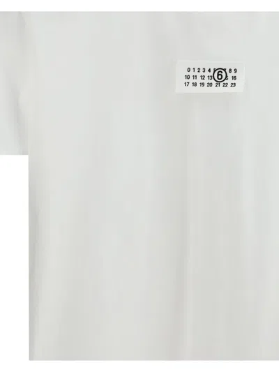 Mm6 Maison Margiela White Cotton Clothing T-shirts And Polos In White