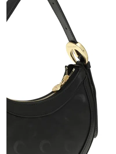Marine Serre Moon Canvas Eclips Mini Bag Woman Black In Black