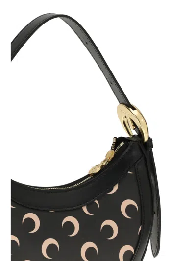 Marine Serre Moon Mini Shoulder Bag In Black