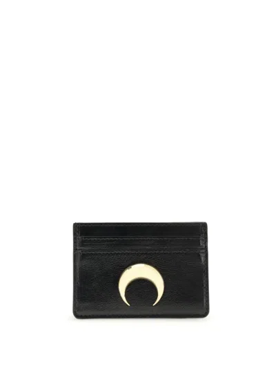 Marine Serre Compact Purse Featuring Metallic Embellishment In Black