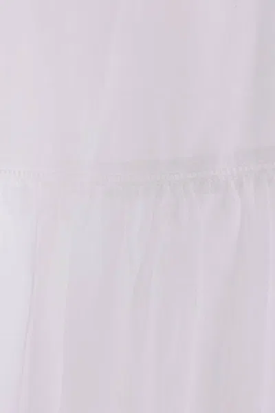 Isabel Marant Étoile Vasma Cotton Voile Dress Maxi Backless In White