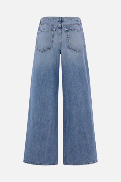 Twp Washed Wide-leg Jeans In Blue