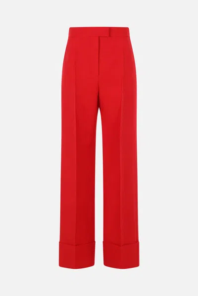 Valentino Turn-up Hem Trousers In Multi