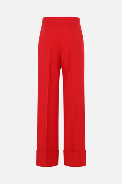 Valentino Turn-up Hem Trousers In Multi