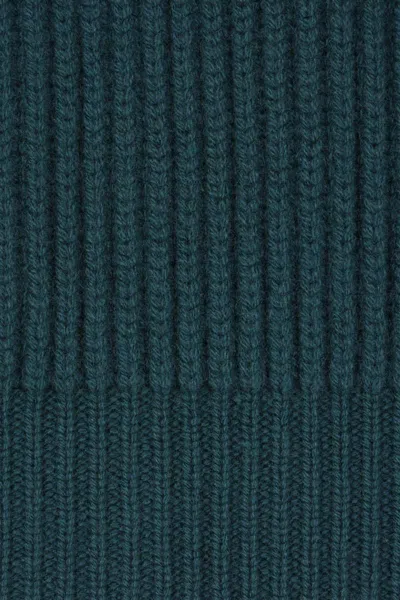 Twp Ribbed Button Cardigan In Green